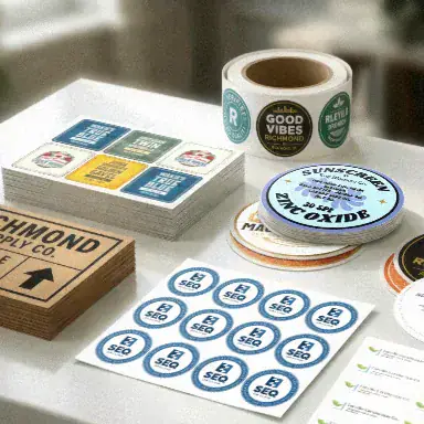 Labels and stickers printing sample